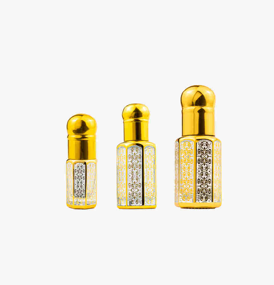 Luxury Oud and perfume bottle, 3ml, 6ml, 12ml, Reeh Al Madinah