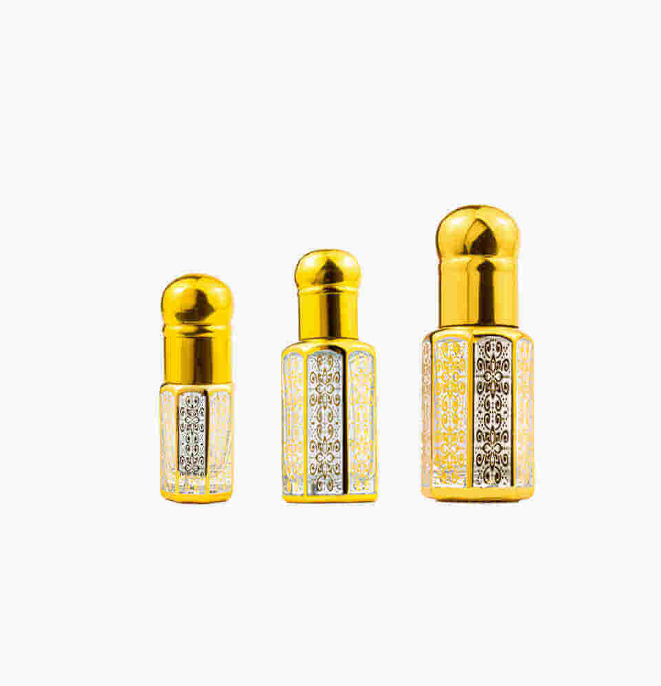 Luxury Oud and perfume bottle, 3ml, 6ml, 12ml, Reeh Al Madinah