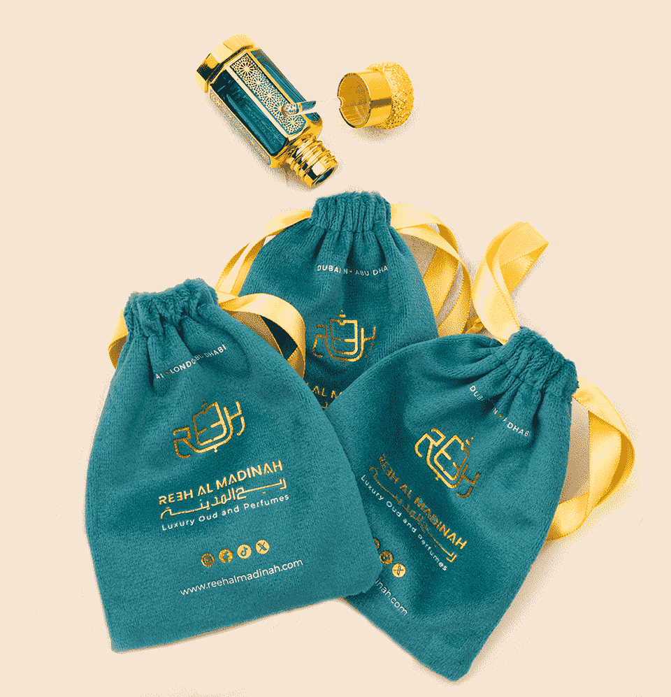 Reeh Al Madinah Perfume oil bag and package